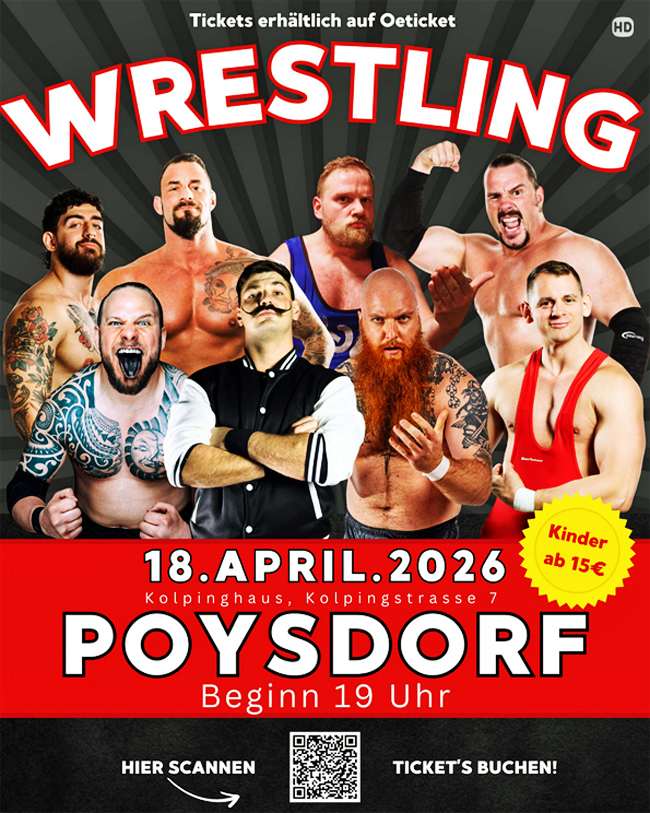 EWA Wrestling live - Kolpinghaus - 18.04.2026 - Poysdorf, NÖ