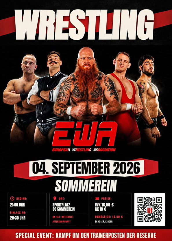EWA Wrestling / 04.09.2026 / Sommerein, NÖ EWA Wrestling / 04.09.2026 / Sommerein, NÖ